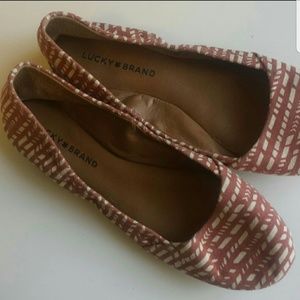 Lucky brand boho pattern ballet flats